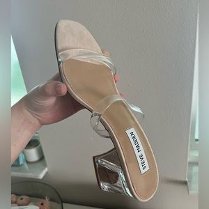 Clear Strap Steve Madden Slip On Heels